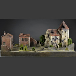 Italian village/church - Diorama 