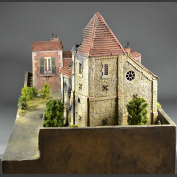 Italian village/church - Diorama 