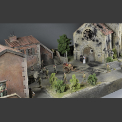 Italian village/church - Diorama 