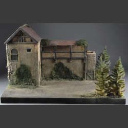 Village Wall and Tower - Diorama