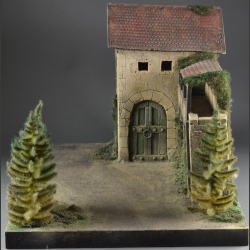Village Wall and Tower - Diorama