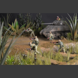 Jungle river and bridge - Diorama 