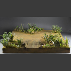 Jungle river and bridge - Diorama 