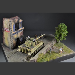 Cafe De Normandie Ruin - Diorama