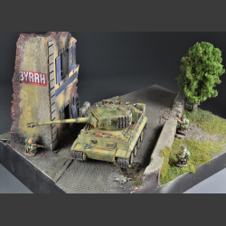 Cafe De Normandie Ruin - Diorama