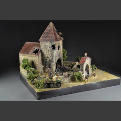 Saint Privat Church &amp; Cemetery - Diorama