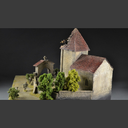 Saint Privat Church &amp; Cemetery - Diorama