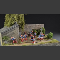 Cemetery and chapel - diorama