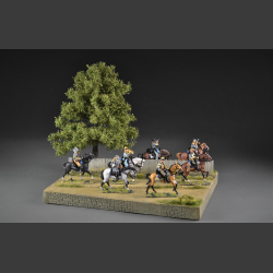 Gravel road through terrain - diorama