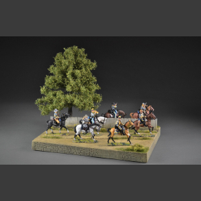 Gravel road through terrain - diorama