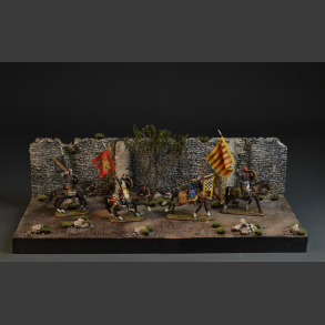 Stone wall and terrain - diorama
