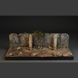 Stone wall and terrain - diorama