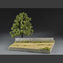Gravel road through terrain - diorama