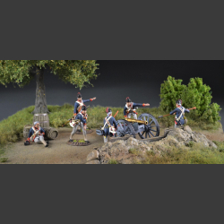 Fortress at the edge of the forest - diorama