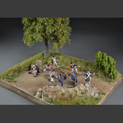 Fortress at the edge of the forest - diorama