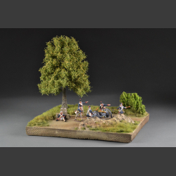 Fortress at the edge of the forest - diorama