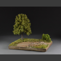 Fortress at the edge of the forest - diorama