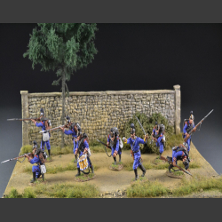 Gravel road through terrain - diorama
