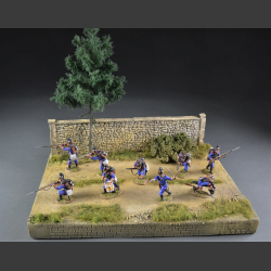 Gravel road through terrain - diorama