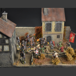 Medieval village - diorama
