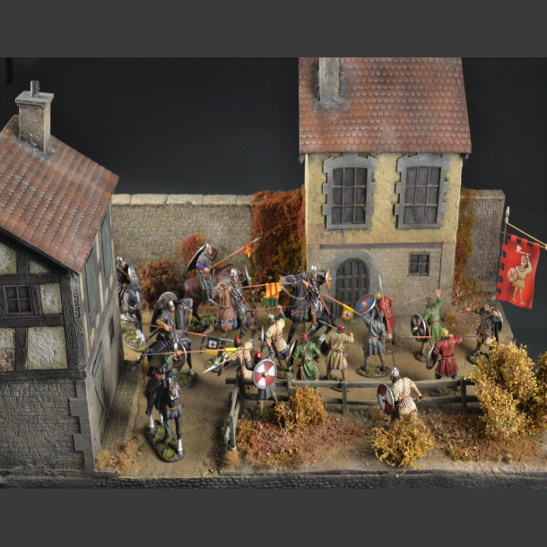 Medieval village - diorama