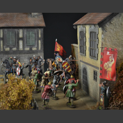 Medieval village - diorama