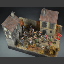 Medieval village - diorama