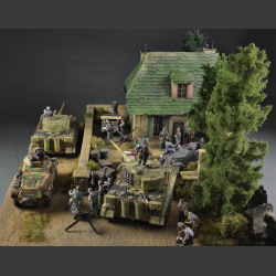 German Nazi hunting lodge in the H&uuml;rtgen Forest - diorama