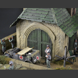 German Nazi hunting lodge in the H&uuml;rtgen Forest - diorama