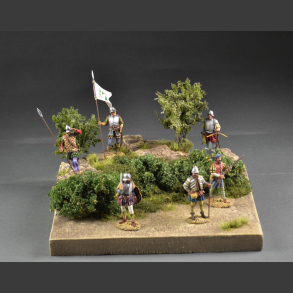 Rocks and shrubs terrain - Mini-diorama