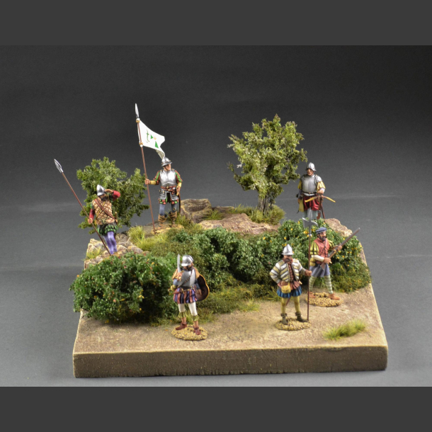 Rocks and shrubs terrain - Mini-diorama