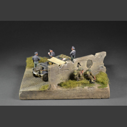 Cobblestone road through terrain - Mini diorama