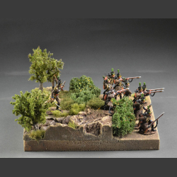 Rocks and shrubs terrain - Mini-diorama