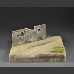 Gravel road through terrain - Mini diorama
