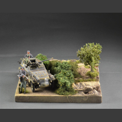 Rocks and shrubs terrain - Mini-diorama