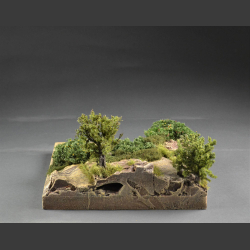Rocks and shrubs terrain - Mini-diorama