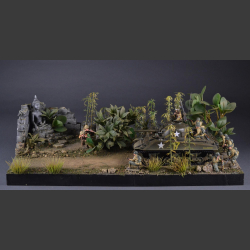 Jungle &amp; Buddha-Temple ruin - Diorama