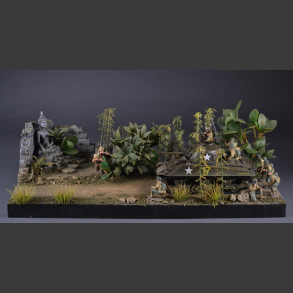 Jungle & Buddha-Temple ruin - Diorama