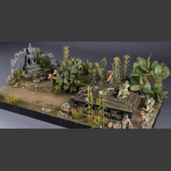 Jungle &amp; Buddha-Temple ruin - Diorama