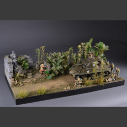 Jungle &amp; Buddha-Temple ruin - Diorama