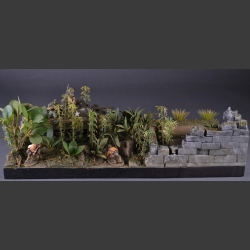 Jungle &amp; Buddha-Temple ruin - Diorama