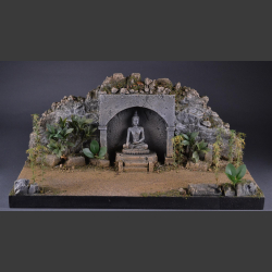 Jungle &amp; Buddha-Temple ruin - Diorama