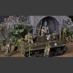 Jungle &amp; Buddha-Temple ruin - Diorama