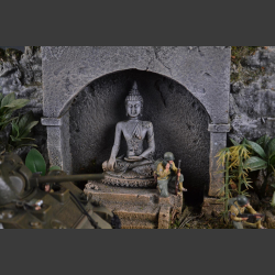 Jungle &amp; Buddha-Temple ruin - Diorama