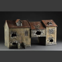 Eastern European building with passage - ruin