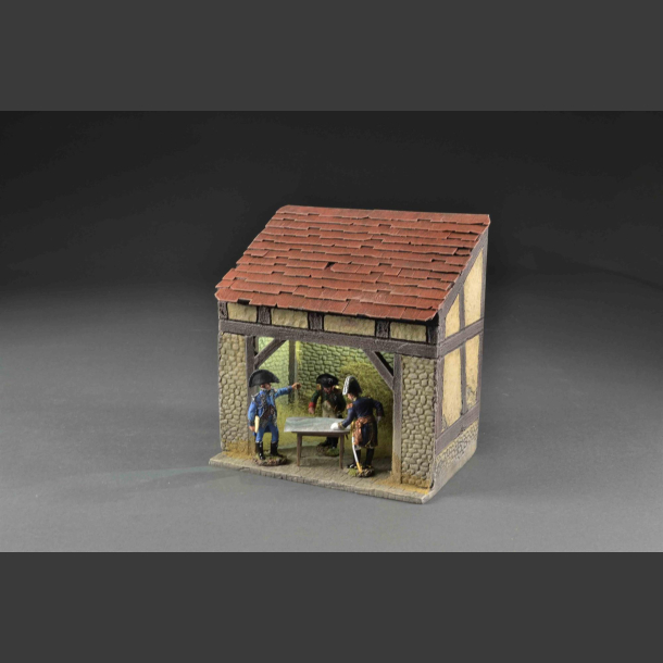 Half-timbered shed / barn building