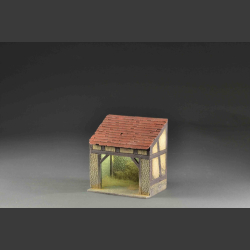 Half-timbered shed / barn building