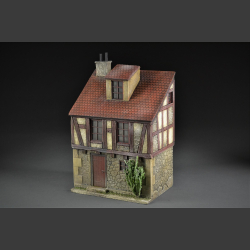 German house with red half-timbering