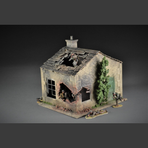 House in shelled and bombed condition