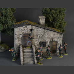 Old cottage stone house
